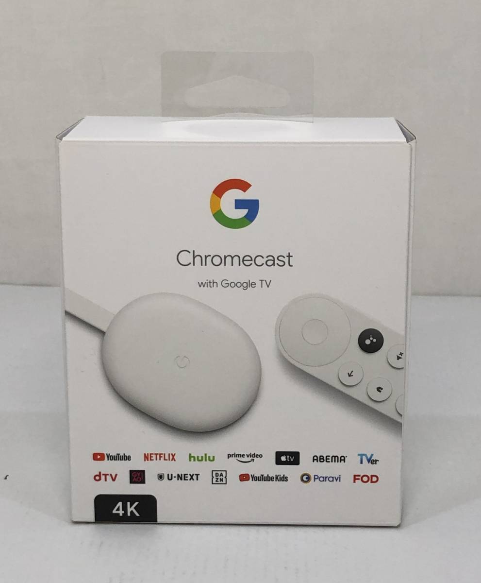 ■52 Google TV Chromecast snow 4K グーグル クロームキャスト GA01919-JP【中古良品】_画像1