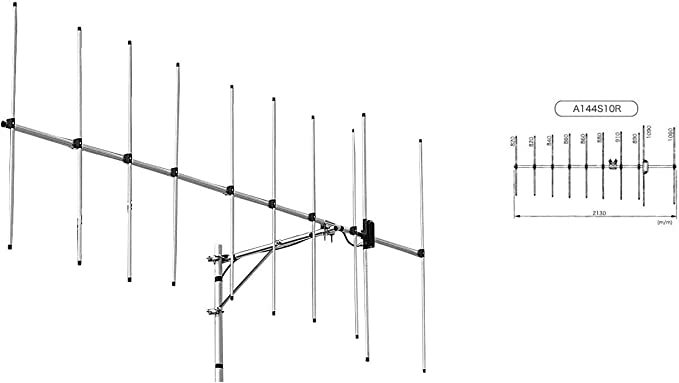 第一電波工業 ダイヤモンド A144S10R2 144MHz ビームアンテナ空中線型式 八木型(DIGITAL対応)（10エレ）シングル_画像2