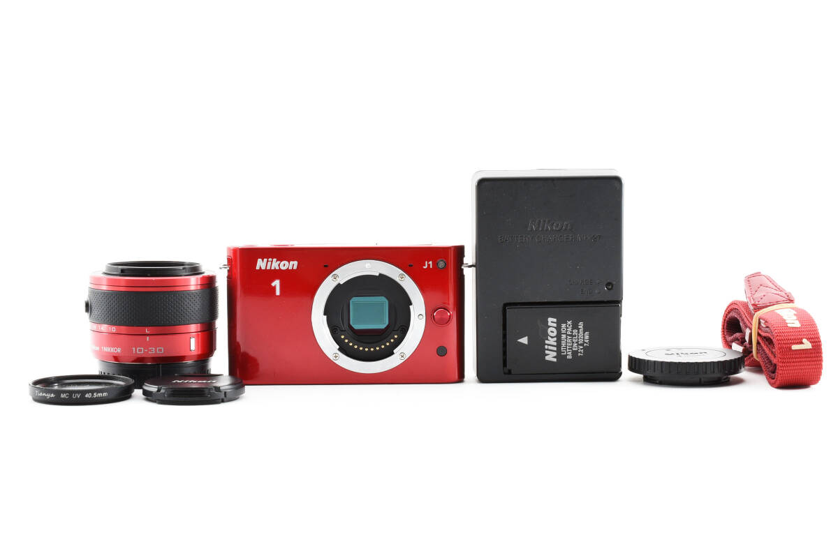 美品 Nikon 1 J1 レッドカラー レンズセット #2061324 ニコン 美品 Nikon 1 J1 レッドカラー レンズセット #2061324 ニコン