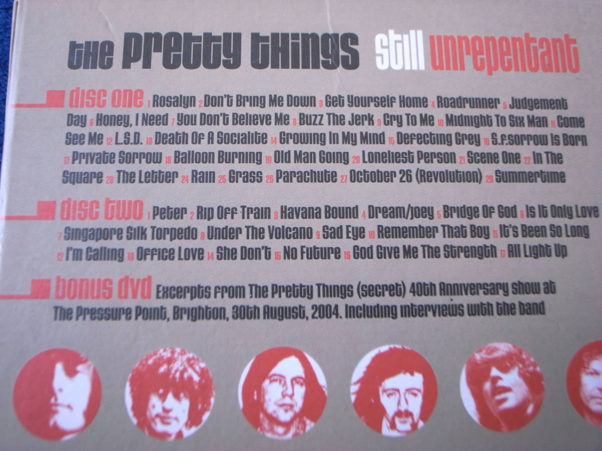 The Pretty Things『Still Unrepentant 1964-2004』プリティシィングス　DVD有　3枚組_画像6