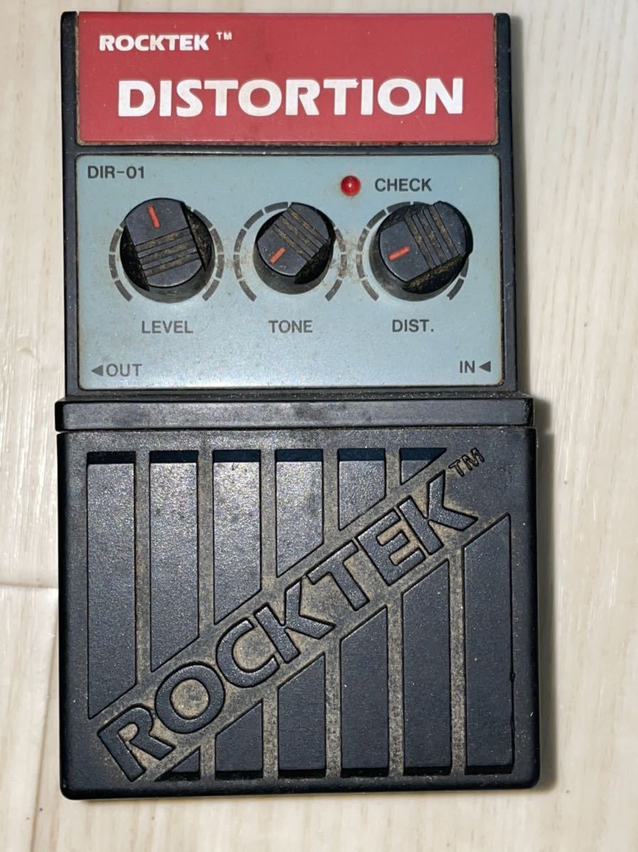 (再)RE ジャンク 2個セット ROCKTEK エフェクター ディストーション DIR-01 + フランジャー LR-11 動作未確認 Distortion Flanger エレキ用_画像4