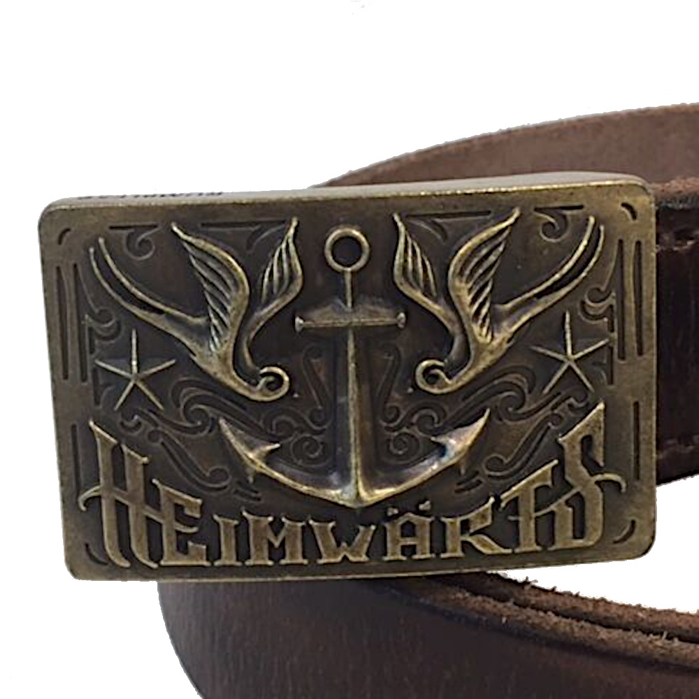 ベルト メンズ 革 おしゃれ Heimwarts Leather Belt オイルレザー ロックンロール ロカビリー サヴォイ クロージング_画像3