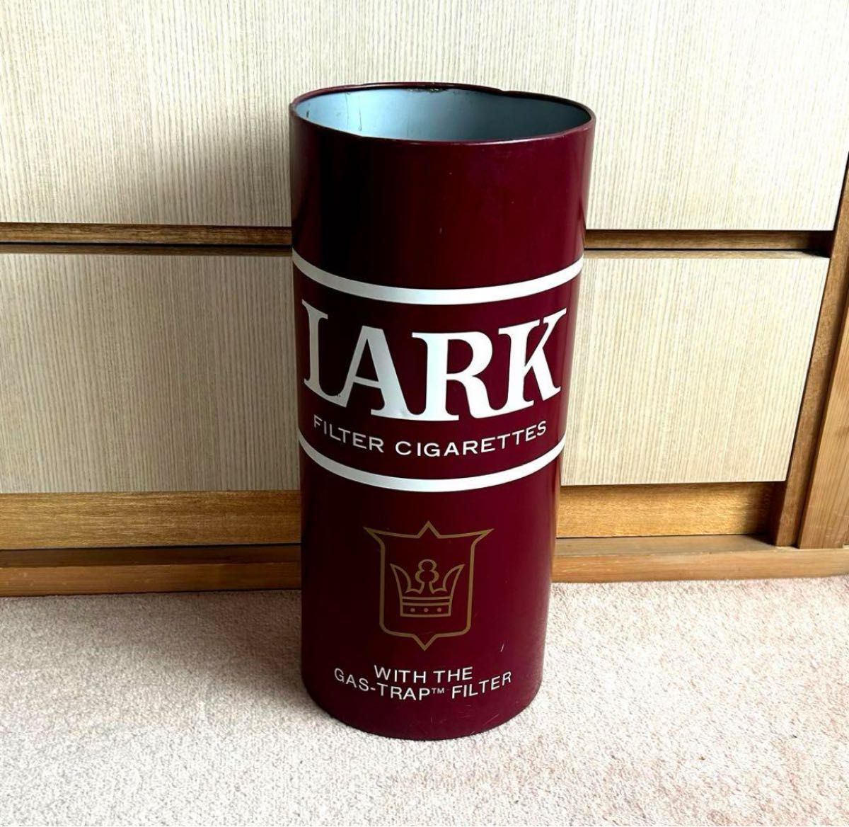 LARK ラーク 傘立て ゴミ箱 スチール缶 タバコ ブリキ缶 レトロ LARK ラーク 傘立て ゴミ箱 スチール缶 タバコ ブリキ缶 レトロ