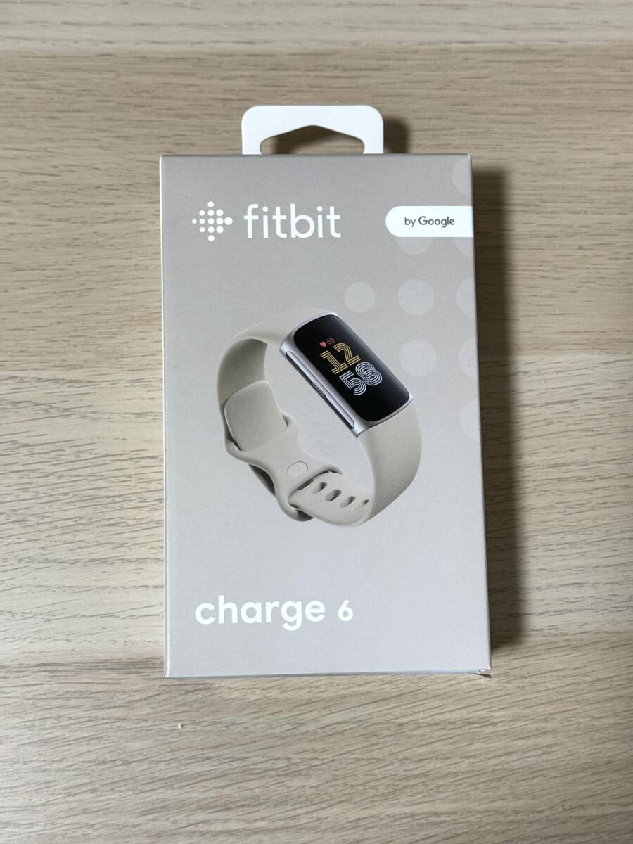 【新品未使用】Fitbit Charge6 Porcelain/Silver ポーセレン/シルバー_画像1