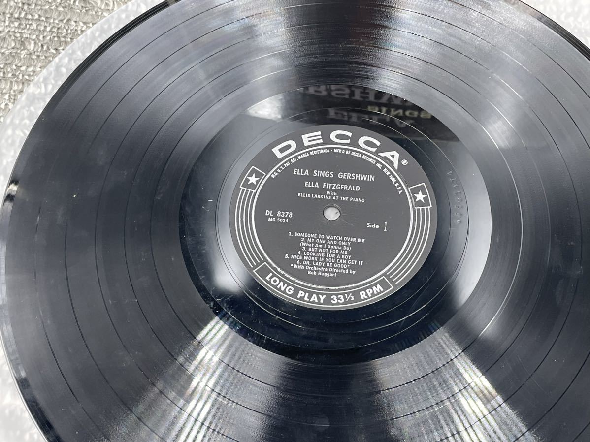 １６１５　レコード　ＬＰ　Ella Fitzgerald Ella Sings Gershwin / Decca DL 8378_画像3