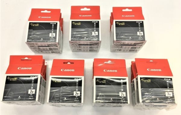 8 キャノン ピクサス 純正 インク タンク 21 パック セット 7e BK BCI 7EBK 黒 PIXUS Canon◆iP MP プリンター トナー ブラック 印刷機_画像1