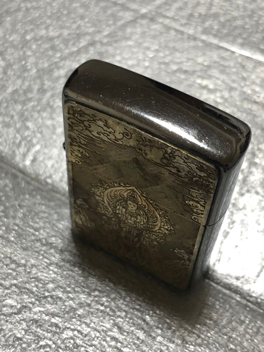 ZIPPO 一面貼り付け(訳ありジャンク品)