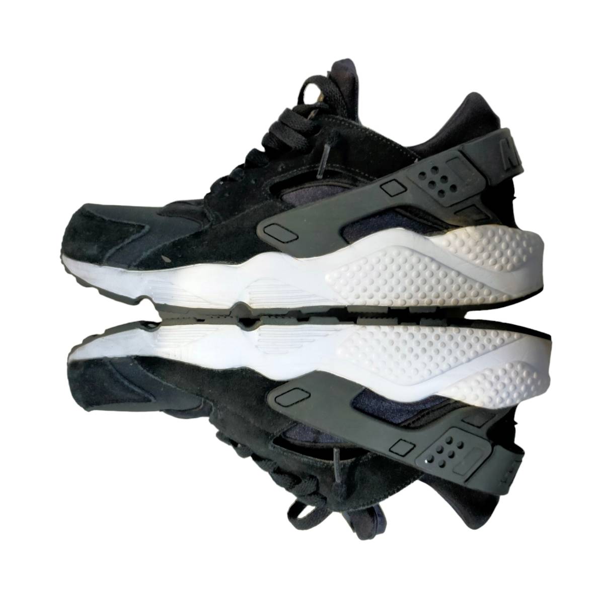 ◆中古品◆NIKE ナイキ AIR HUARACHE RUN エアハラチラン ブラック 黒 28cm E58629NC_画像3