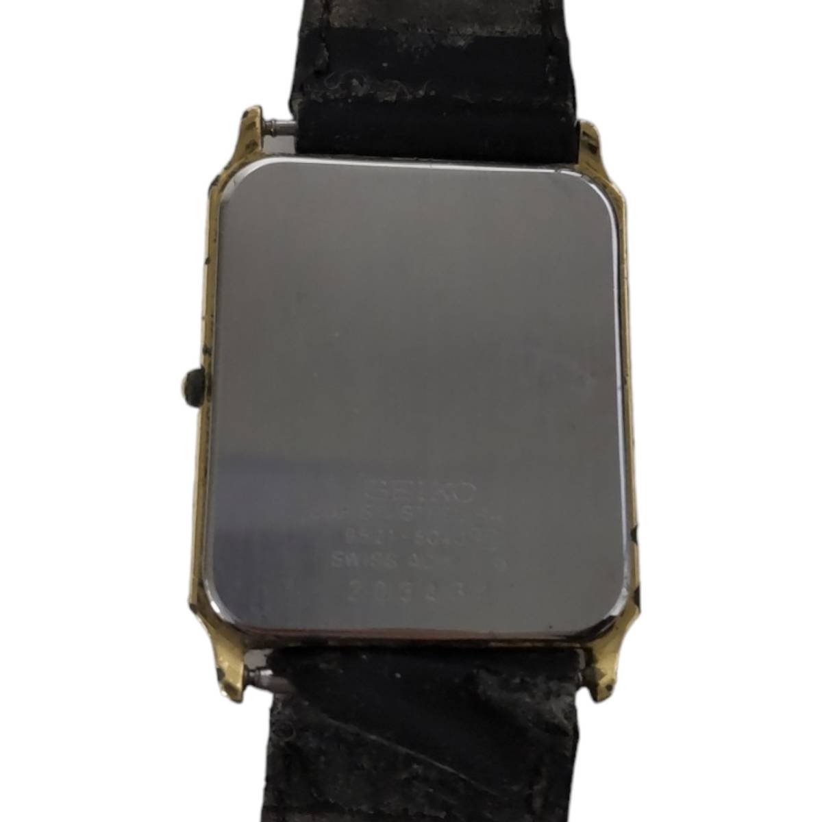 【中古品】SEIKO セイコー 9521-5040 文字盤ゴールド ベルト社外品 クオーツ メンズ腕時計 箱無し 本体のみ hiL2-411RO_画像6