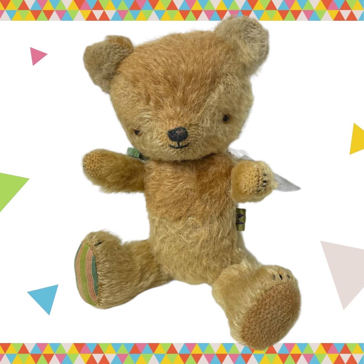 【中古品】 テディベア作家 m.Teddy Bear 衣笠 美保 Marple Birthday 2023.May 約22cm ぬいぐるみ クマ N59466RZZ_画像1