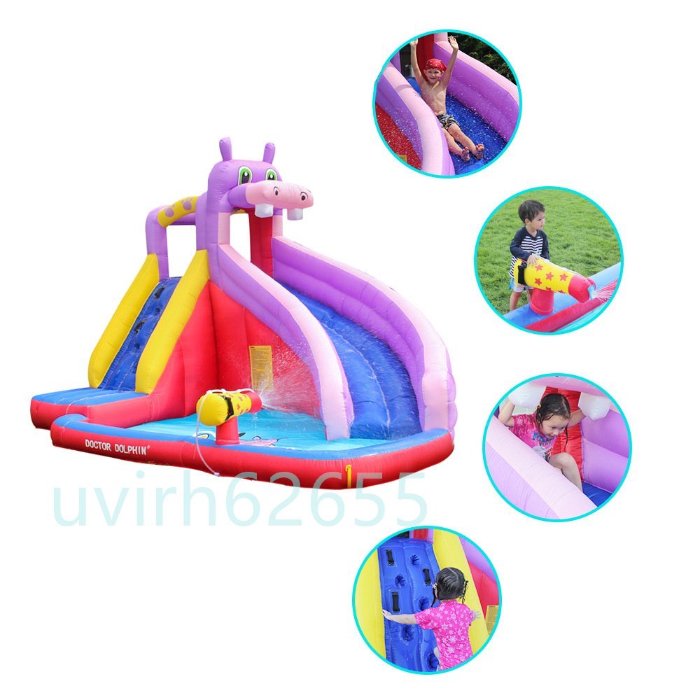  new arrival * high quality * slide slipping pcs fountain large playground equipment water slider air playground equipment safety for children present recommendation interior / outdoors 