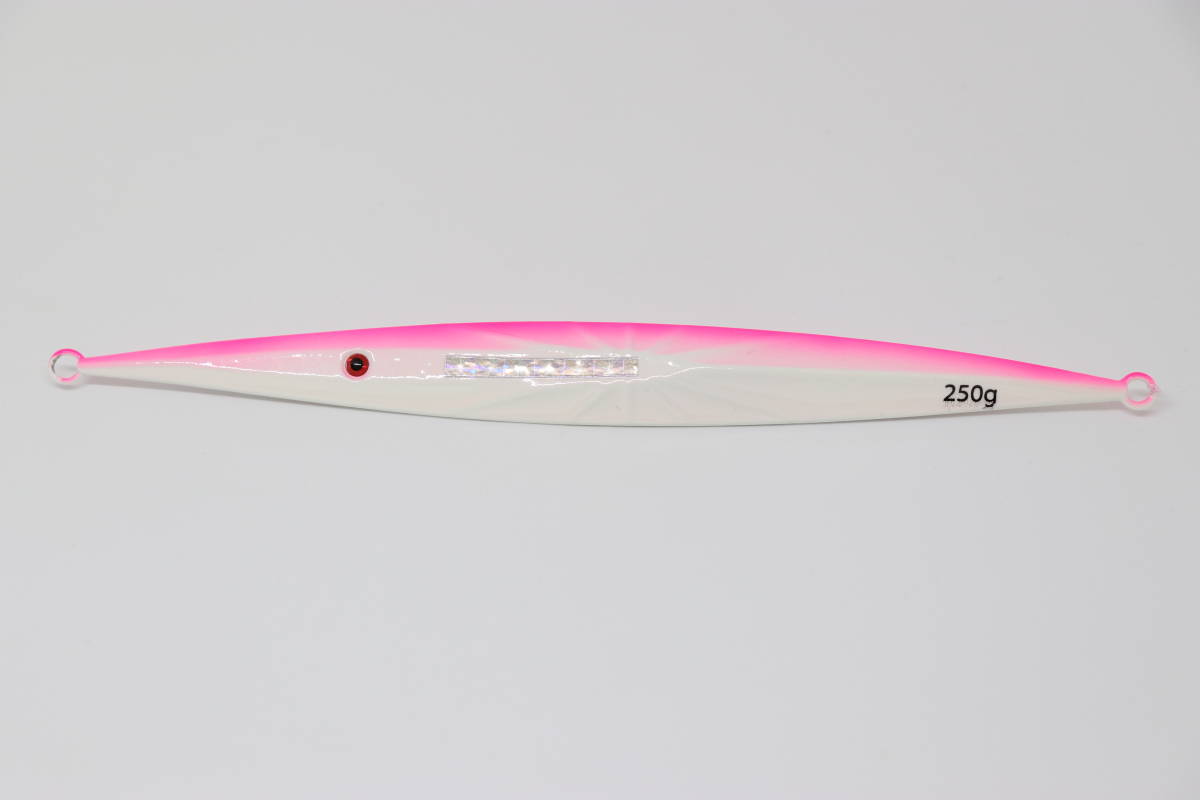 メタルジグ 300g カラー：ピンク＆ホワイト 24.8cm 全国送料無料/画像は250ｇですが、こちらは300ｇとなります。在庫処分の画像1
