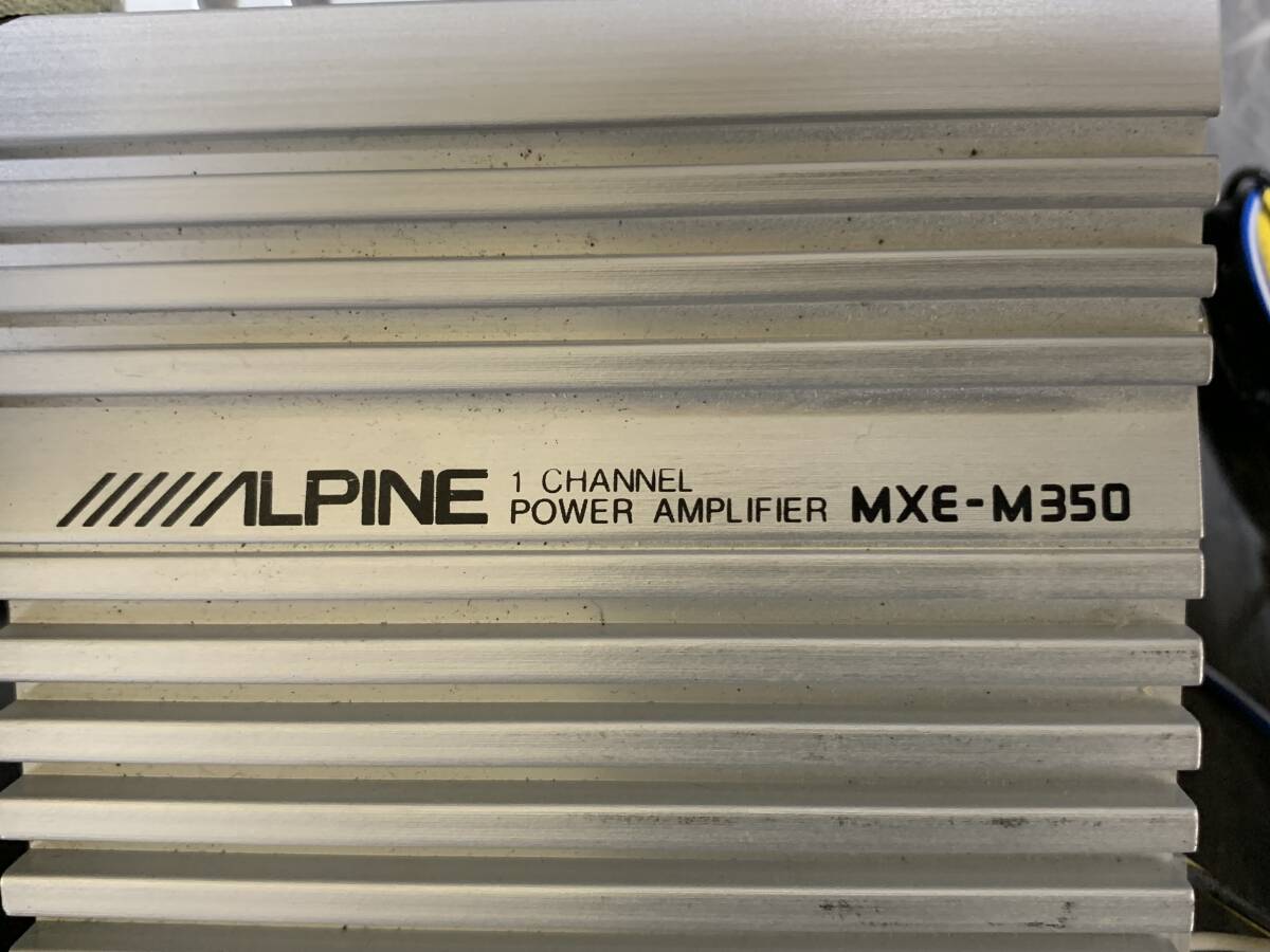 ALPINE アルパイン オーディオ ステレオ アンプ 12V MXE-M350 動作確認済の画像2