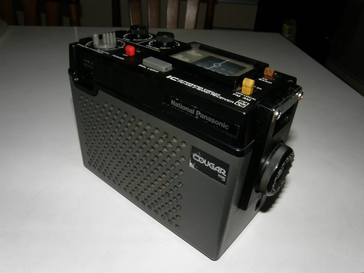 ◆NATIONAL PANASONIC RF-727『立方体型ラジオ』AM,FM◆受信好調/動作良好/ACコード◆状態良し◆_画像4