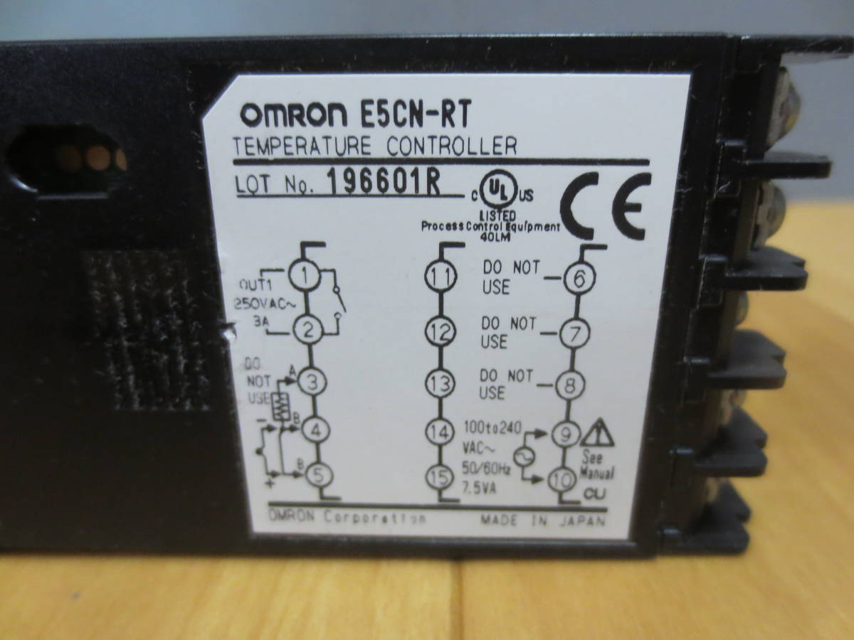 ★OMRON オムロン デジタル温度調節器 E5CN-RT ★★_画像7
