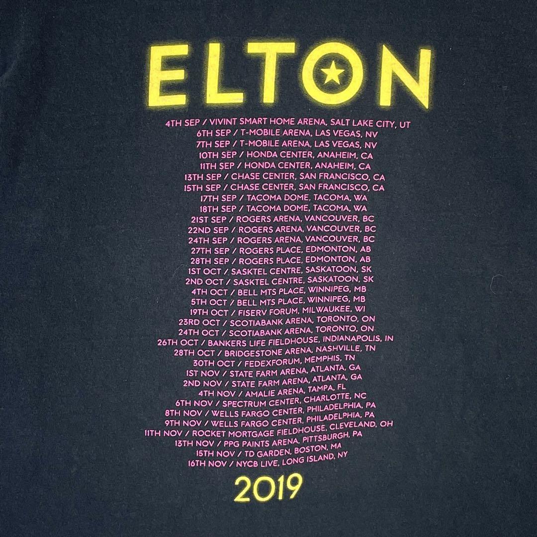 エルトン・ジョンELTON JOHN長袖ツアーTシャツアーティストT両面プリント_画像8