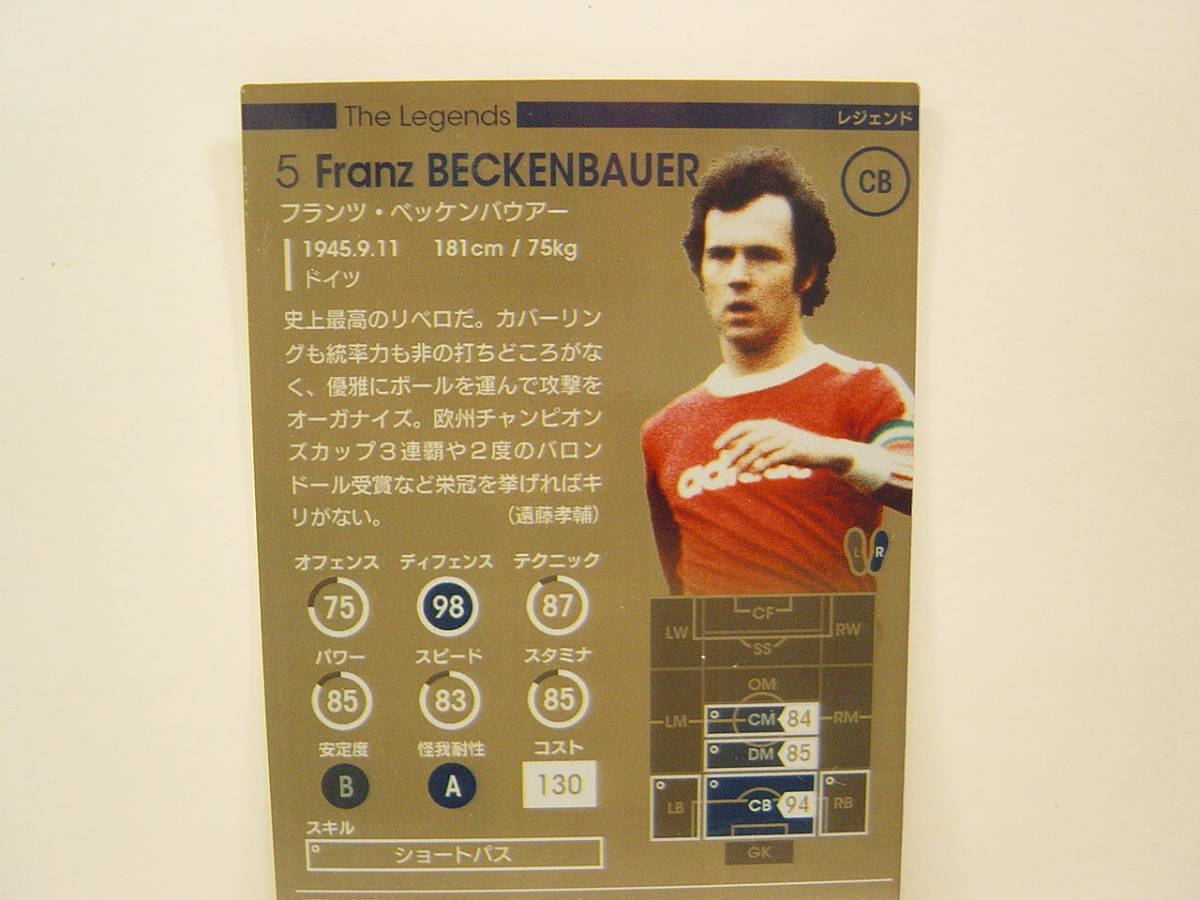 ■ WCCF FOOTISTA 2019 LE ベッケンバウアー　RU後　Franz Beckenbauer 1945　FC Bayern Munich 1964-1977 The Legends_画像4