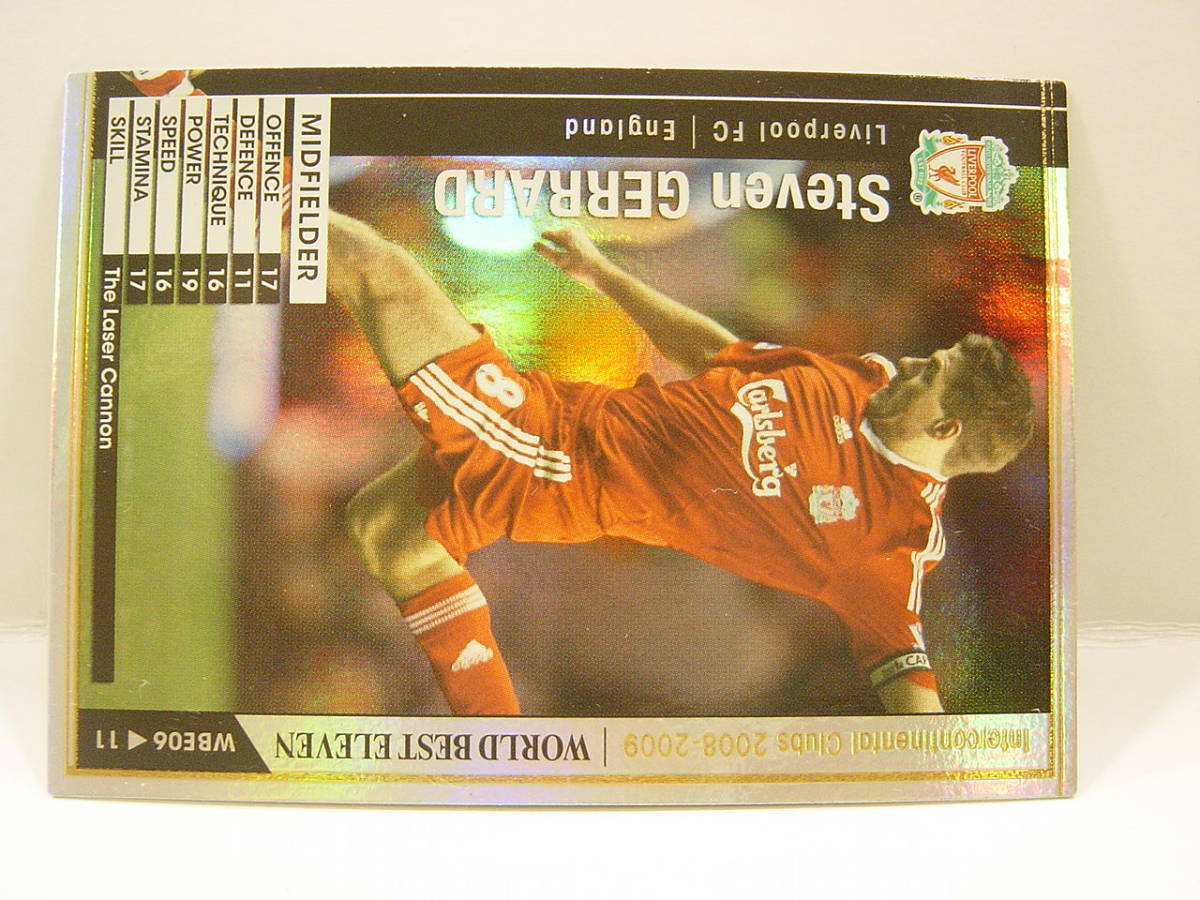 Panini WCCF 2008-2009 WBE スティーブン・ジェラード　Steven Gerrard 1980 England　Liverpool FC 08-09 World Best Eleven_画像3