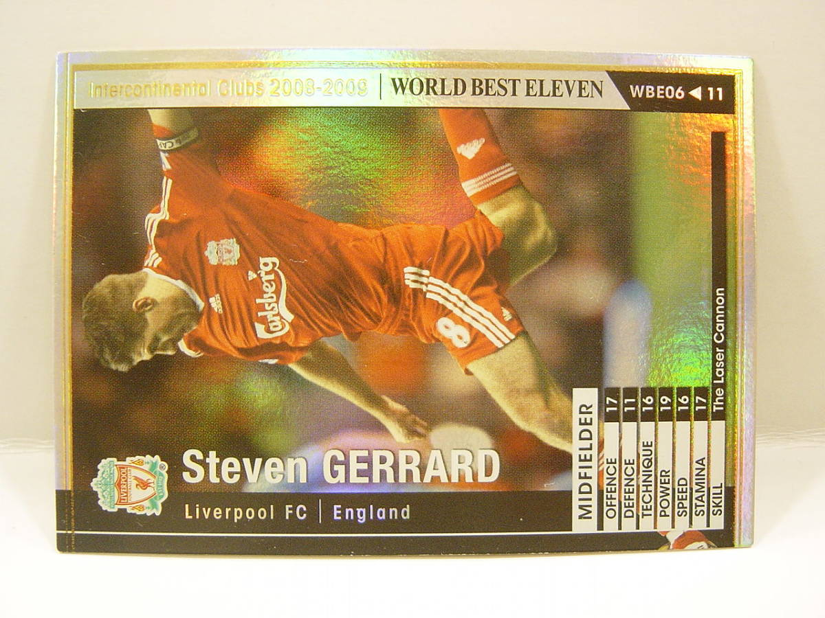Panini WCCF 2008-2009 WBE スティーブン・ジェラード　Steven Gerrard 1980 England　Liverpool FC 08-09 World Best Eleven_画像2