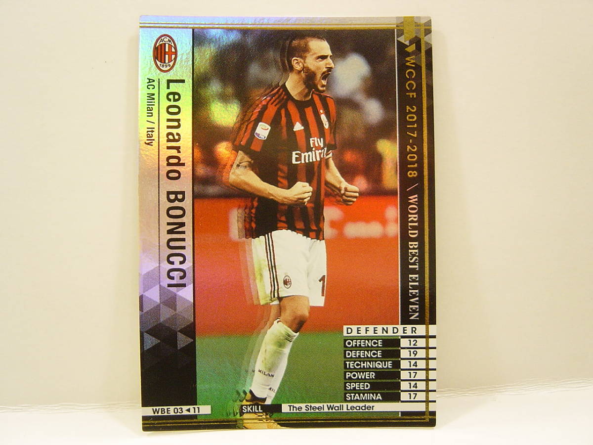 ■ WCCF 2017-2018 WBE レオナルド・ボヌッチ　Leonardo Bonucci 1987 Italy　AC Milan 17-18 World Best Eleven_画像1