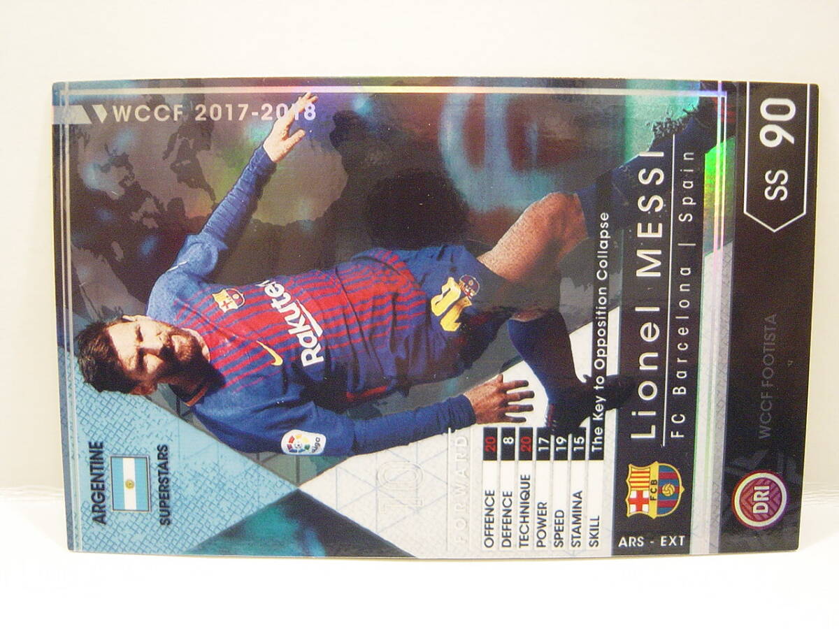 WCCF 2017-2018 ARS-EXT リオネル・メッシ　Lionel Messi No.10 FC Barcelona Spain 17-18 Extra Card FOOTISTA_画像2