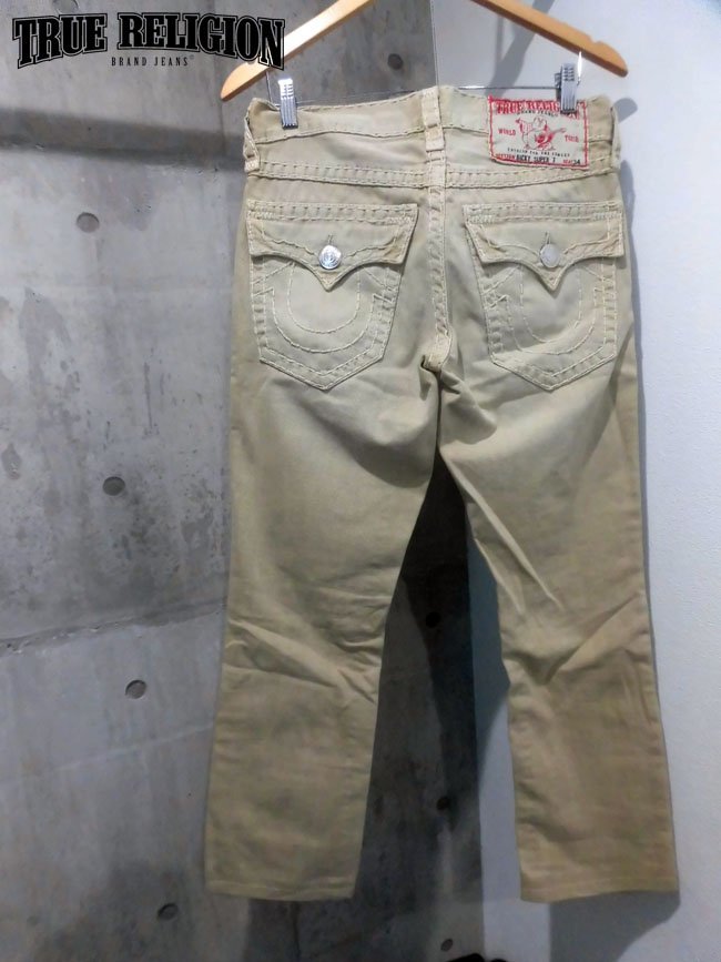 USA製 TRUE RELIGION トゥルーレリジョン 太ステッチ デニムパンツW28/バックフラップポケット ジーンズ/メンズ/米国製 アメリカ製_画像1