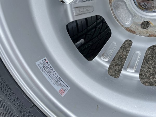 新品タイヤ 2022年製 DURATURN MOZZO TOURING 185/70R14 中古ホイル Weds JOKER付き ホイール バランス調整済み 4本セット_画像8