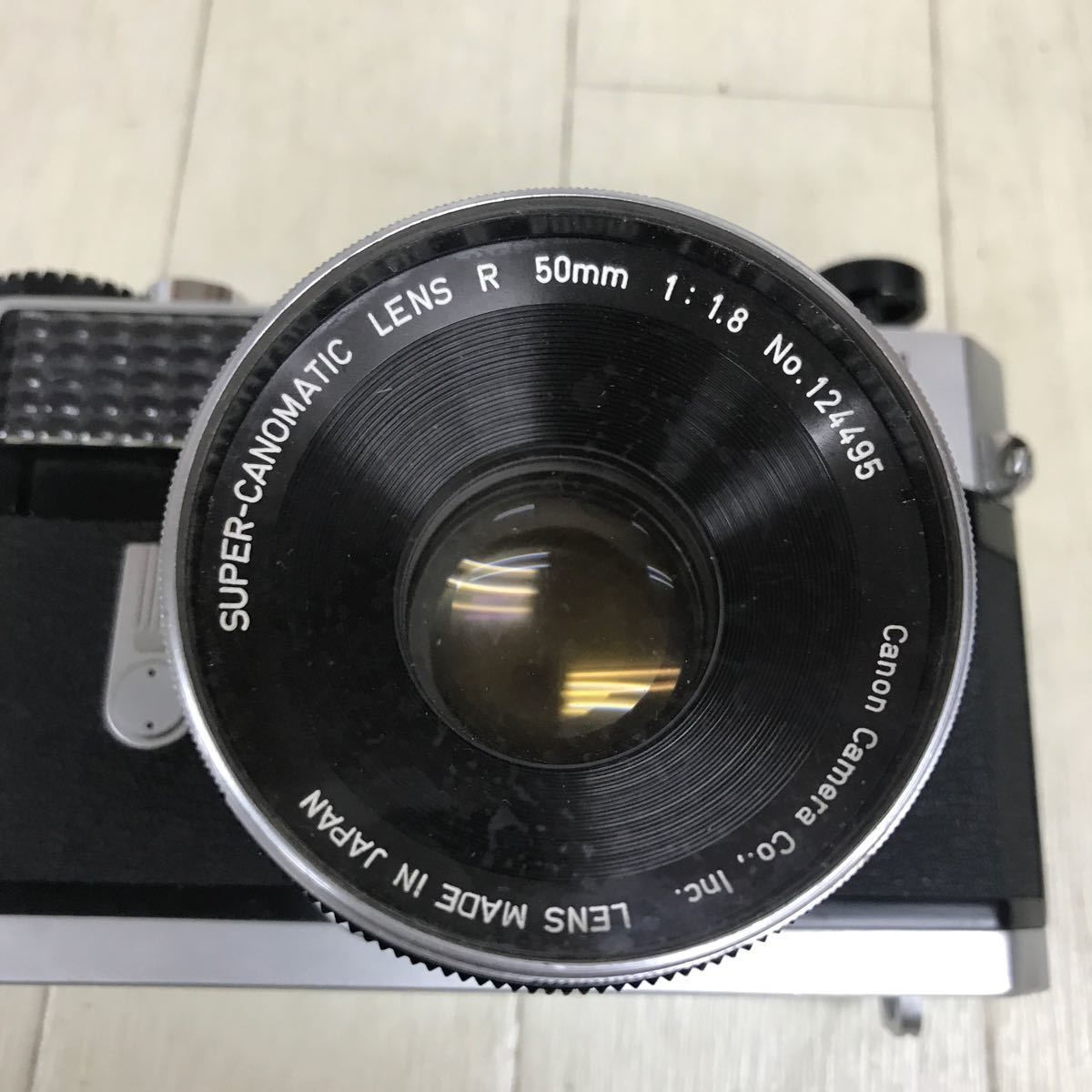 B1693 レア 希少 レトロ シャッターOK Canonflex RM LENS R 50mm 1:1.8 キャノンフレックス フィルムカメラ 当時物 動作未確認 ジャンク_画像9