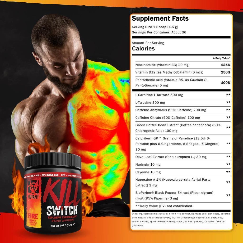 * domestic not yet sale * new work * fat . burning series next generation type pre Work out!MUTANT KILL SWITCH 36 batch Fire taste **