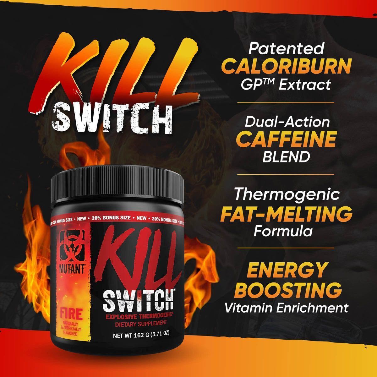 * domestic not yet sale * new work * fat . burning series next generation type pre Work out!MUTANT KILL SWITCH 36 batch Fire taste *