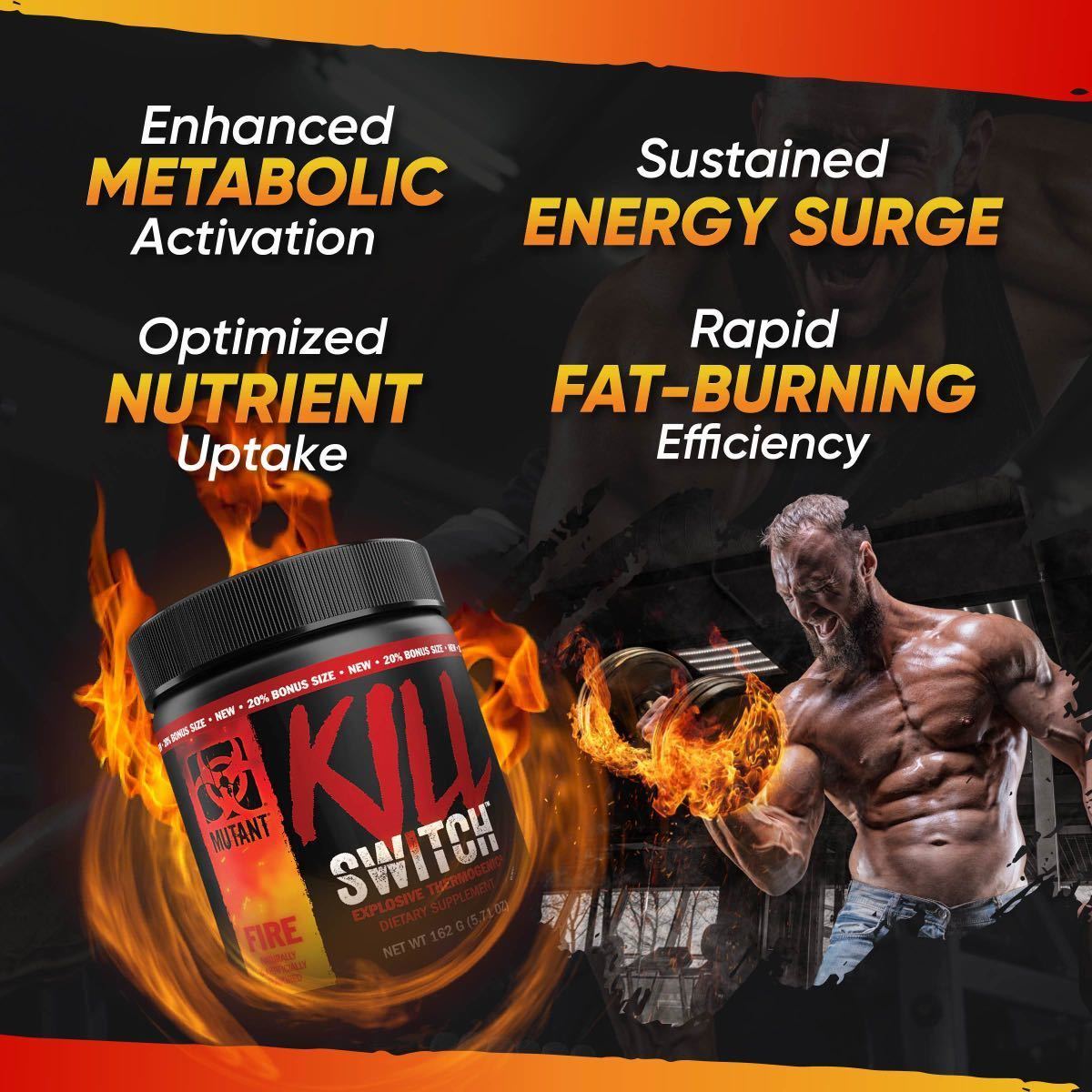 * domestic not yet sale * new work * fat . burning series next generation type pre Work out!MUTANT KILL SWITCH 36 batch Fire taste **