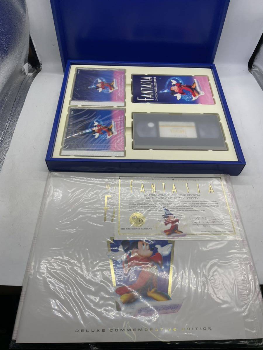 【美品】 ファンタジア デラックス版 VHSビデオ CD WALT DISNEY FANTASIA ウォルトディズニーファンタジアデラックス版 定価20500円 u2163の画像2