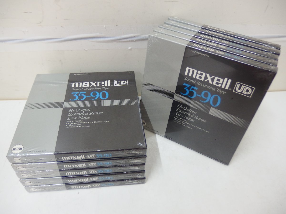8■/Zク3943　maxell UD 35-90 10本 / オープンリールテープ /未開封品