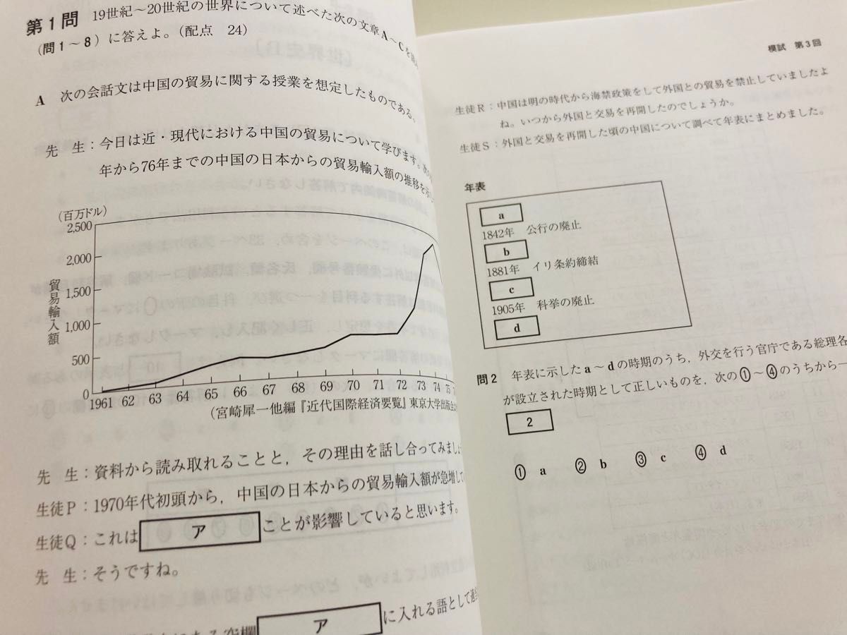 ２０２２年用　共通テスト実戦模試　世界史　Ｚ会編集部　編