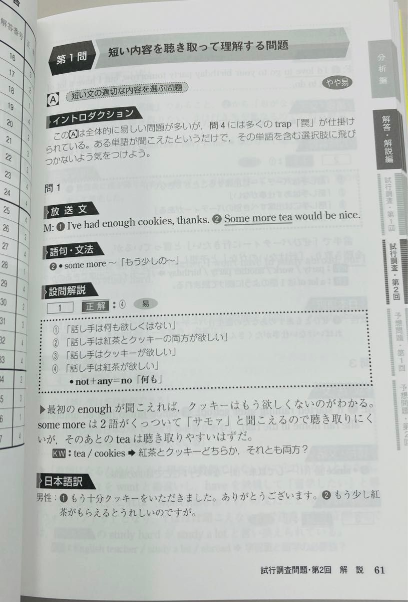 大学入学共通テスト英語〈リスニング〉予想問題集 谷川学／著