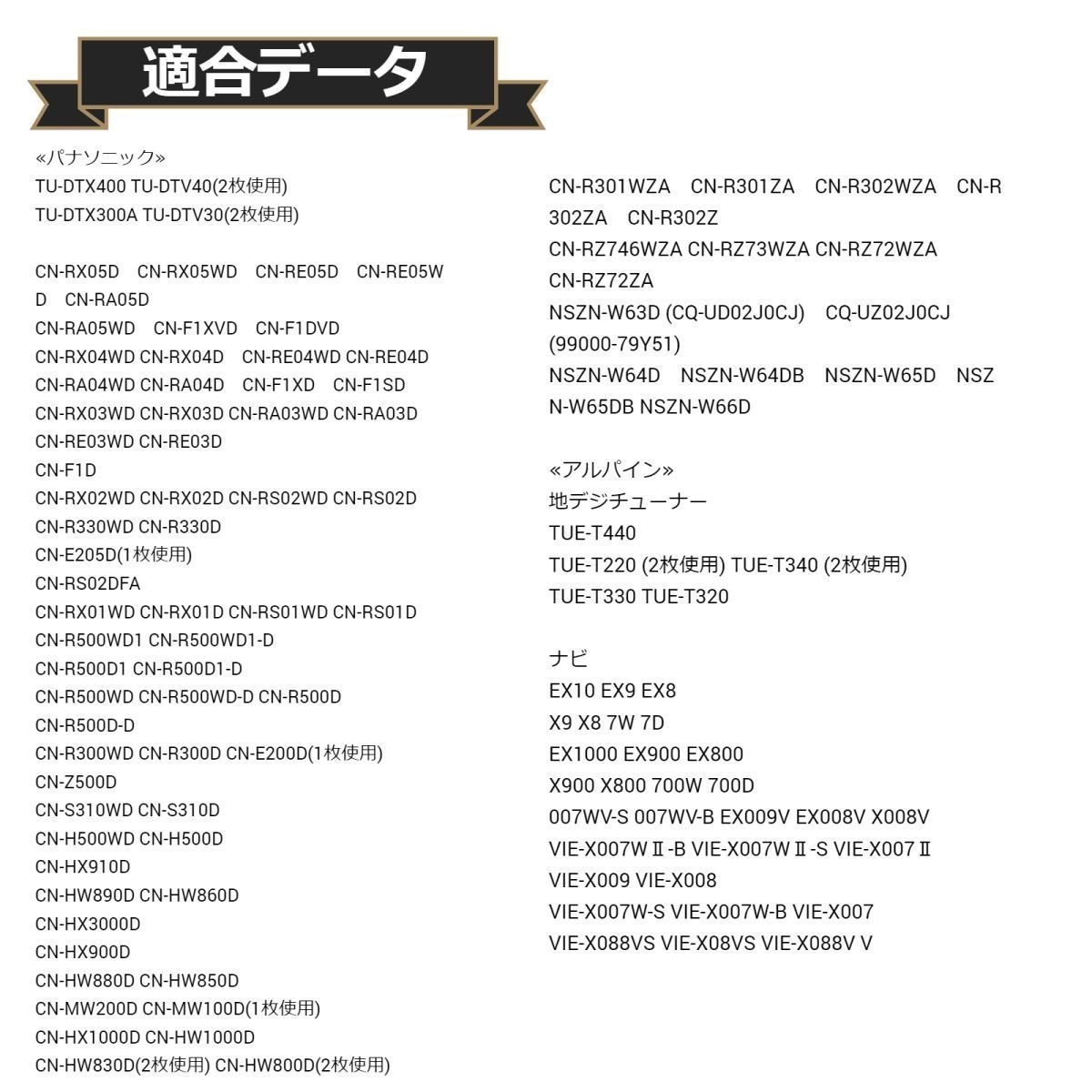 TU-DTV55-2B パナソニック 地デジ フィルムアンテナ 両面テープ 取説 ガラスクリーナー付 送料無料_画像7