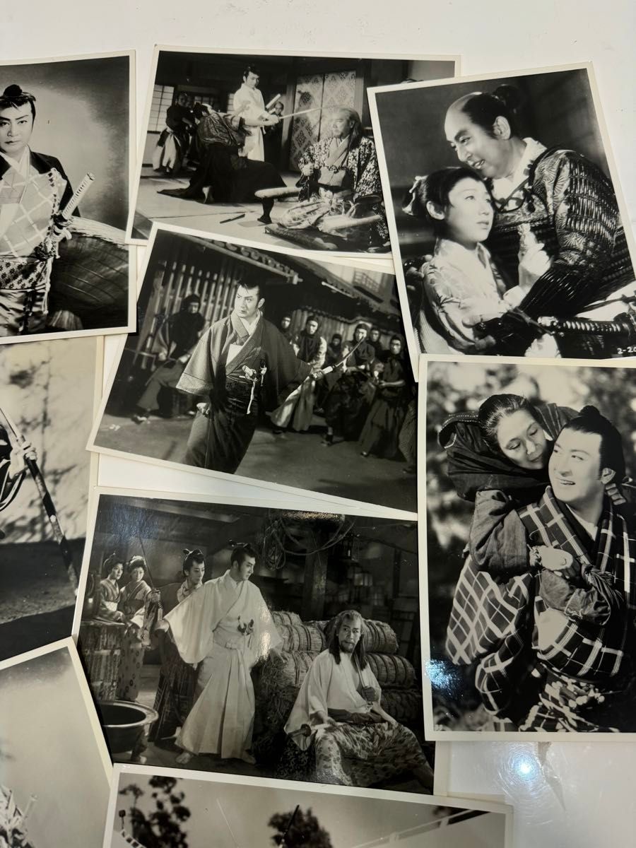 昭和レトロ ブロマイド スチール写真 白黒写真 当時物 時代劇