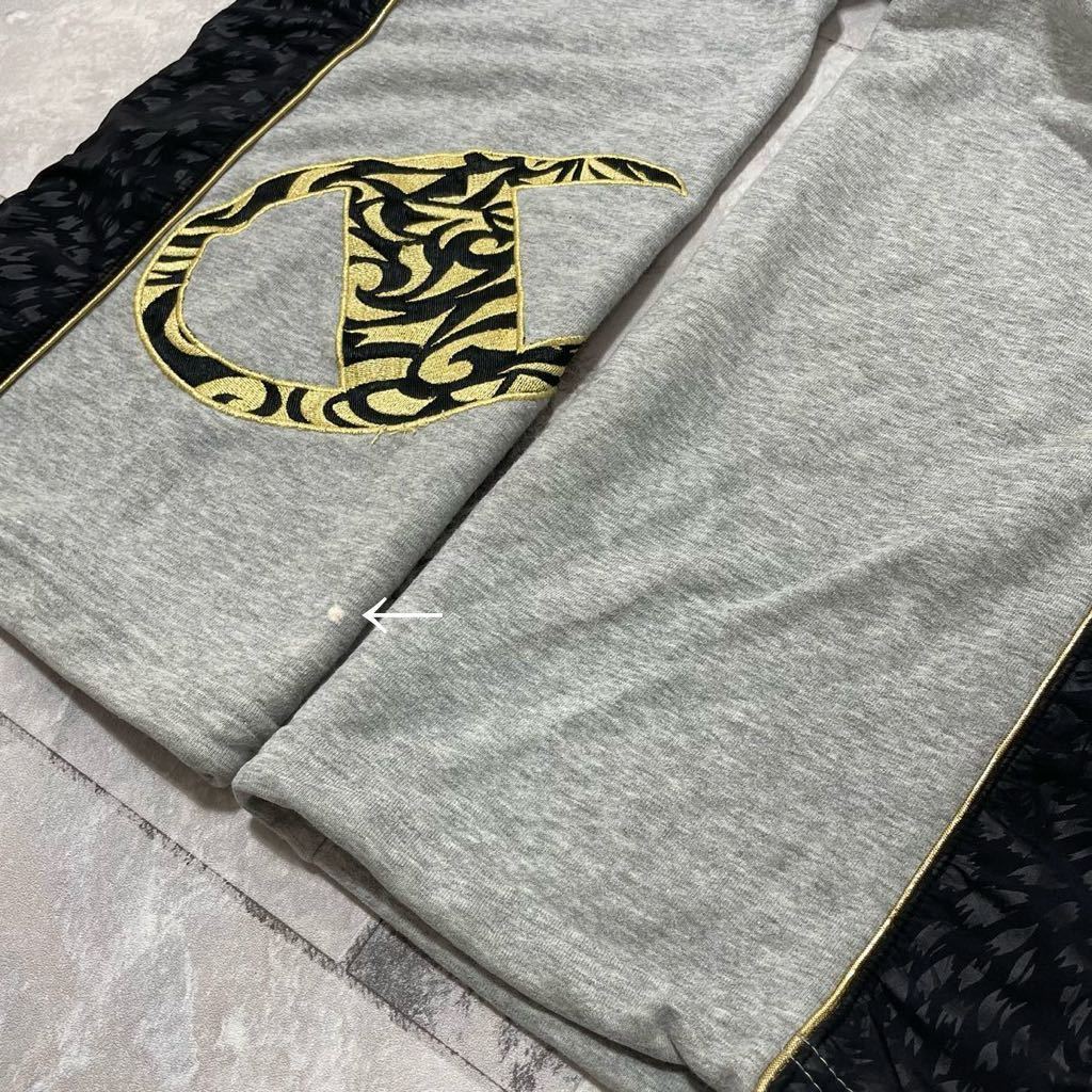 Champion チャンピオン sweat pants スウェットパンツ ビッグ刺繍ロゴ 裾ドローコード ダンス 玉FL3381_画像9