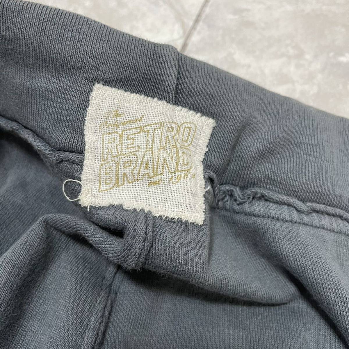 USA製 RETRO BRAND レトロブランド sweat pants スウェットパンツ リブパンツ 薄手 玉FL3377_画像7