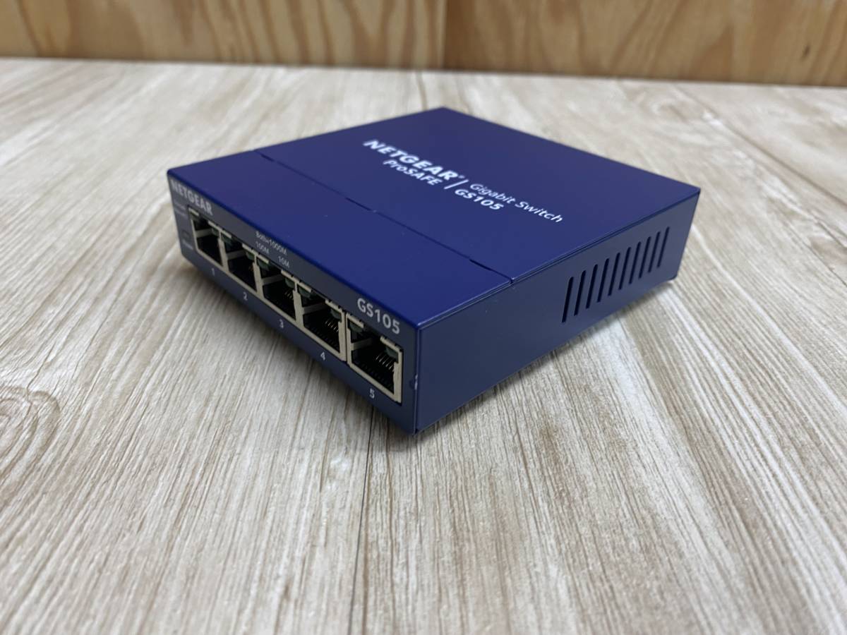 #6015-1121 NETGEAR сеть механизм GS105 v5 Giga bit 5 порт переключение ступица отправка размер :60 предположительно 