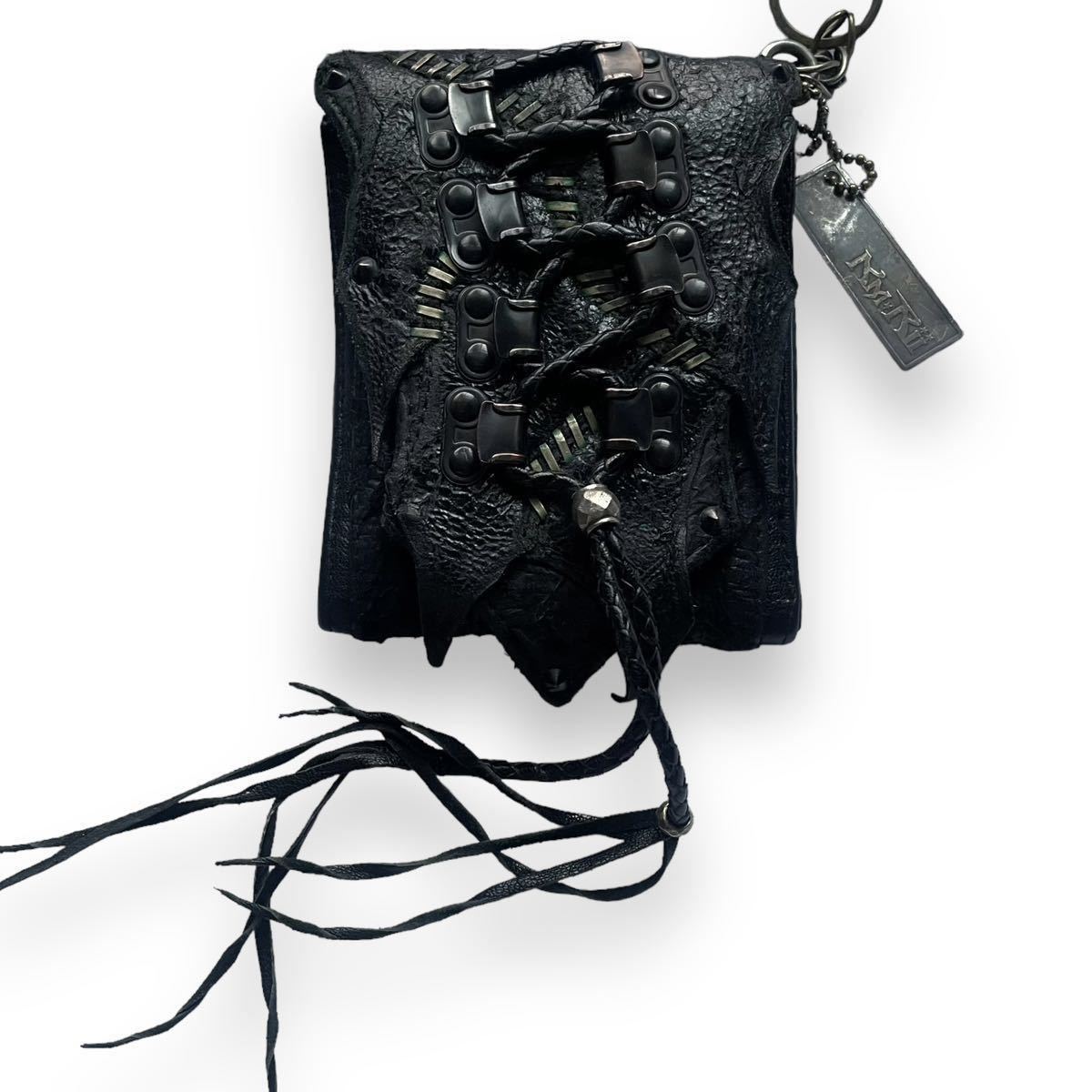 KMRii 00s lace up leather wallet archive archive 14th KMRii 00s lace up leather wallet archive archive 14th