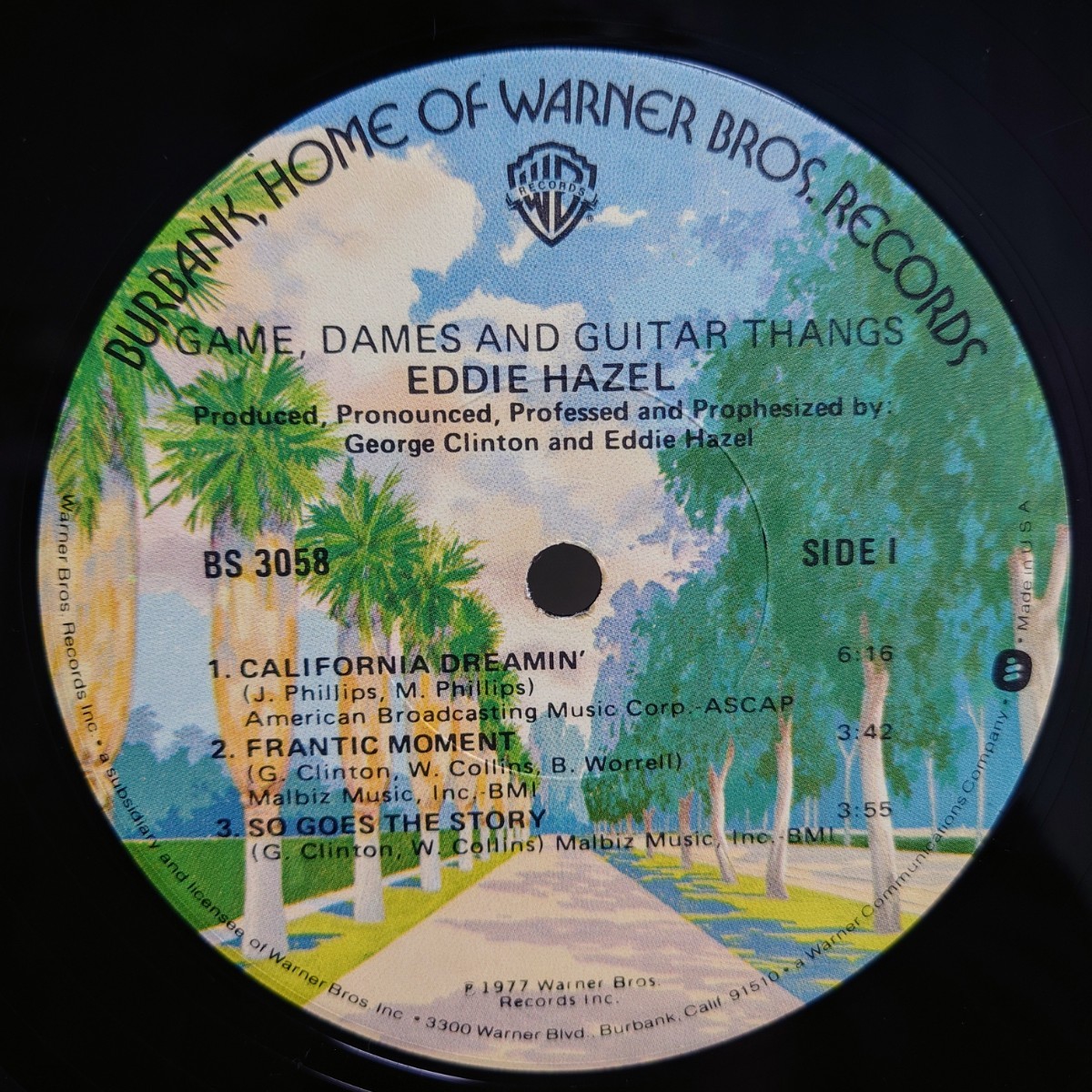 【LP】*USオリジナル* Eddie Hazel エディ・ヘイゼル Game Dames And Guitar Thangs 激レア・人気盤の画像3