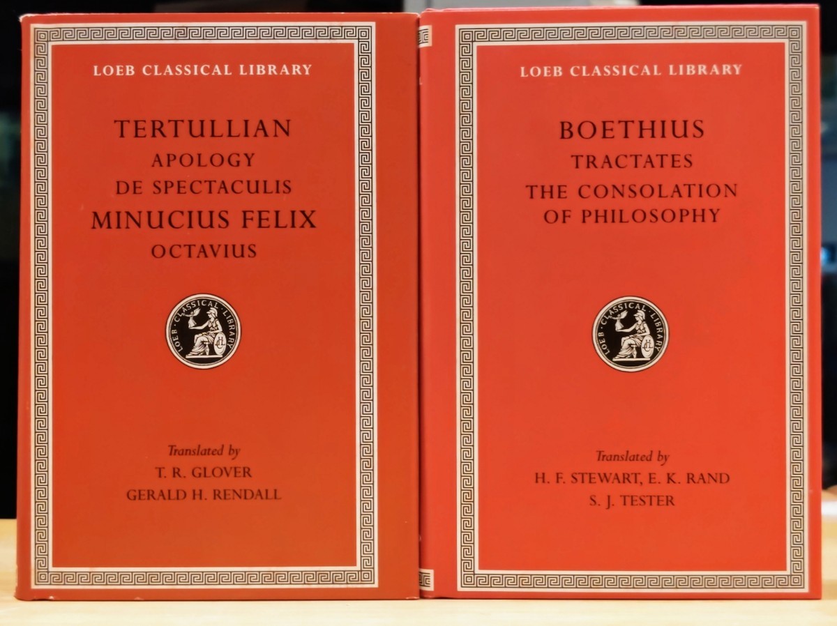 r0216-16.LOEB CLASSICAL LIBRARY 2冊/ローブ・クラシカルライブラリー/洋書/古典/文学/Boethius/Tertullian/哲学/思想_画像1