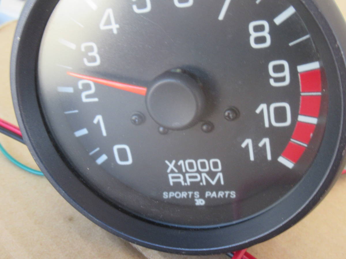 ND Japan DENSO sports pa -tsu tachometer 11000rpm 4 cylinder car secondhand goods that time thing Toyota original TRDtoskoAE86 4AG KP61 KP47 TE27 TE71