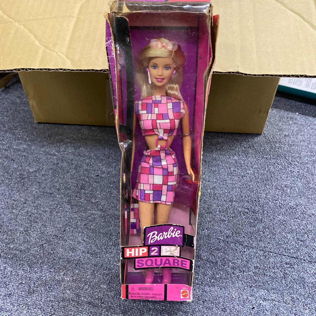02126 バービー:Barbie Doll／HIP2BE SQUARE (pink) バービー人形〔バンダイ/2001:MATTEL:マテル〕《未使用 訳あり_画像1