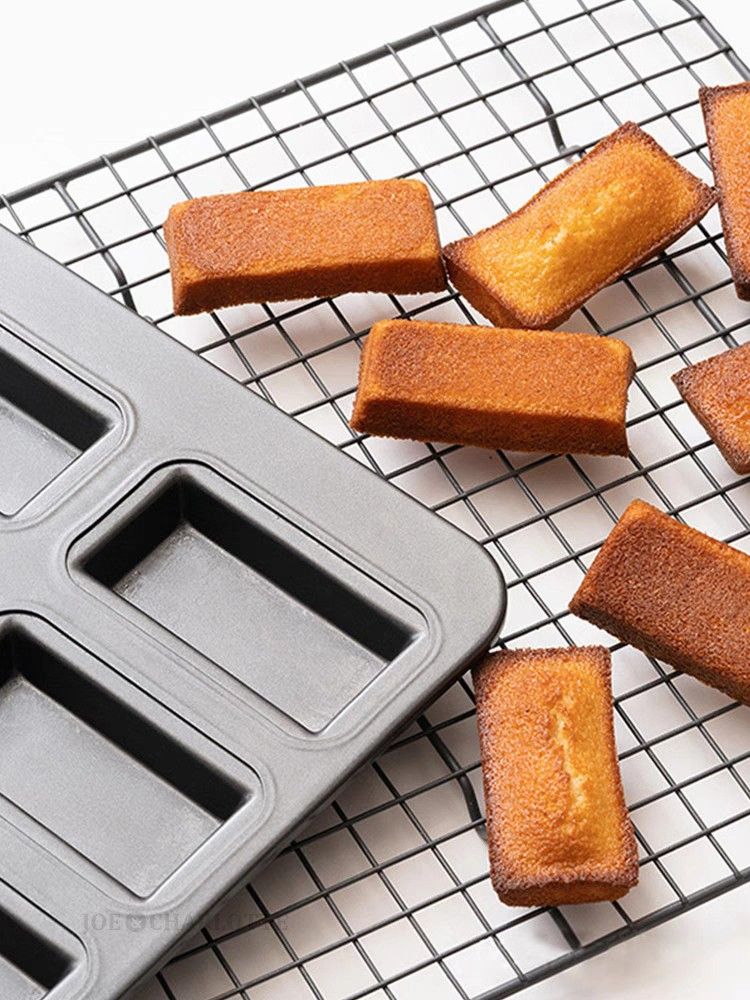 【フィナンシェ型】8Pモールド 離れ抜群 シリコン加工天板 炭素鋼金属製 ケーキ