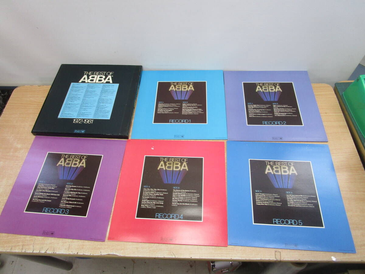 N319★LP盤BOX◆ ABBA『THE BEST OF ABBA 1972-1981』 5枚組70曲入　レコード★中古美品_画像8