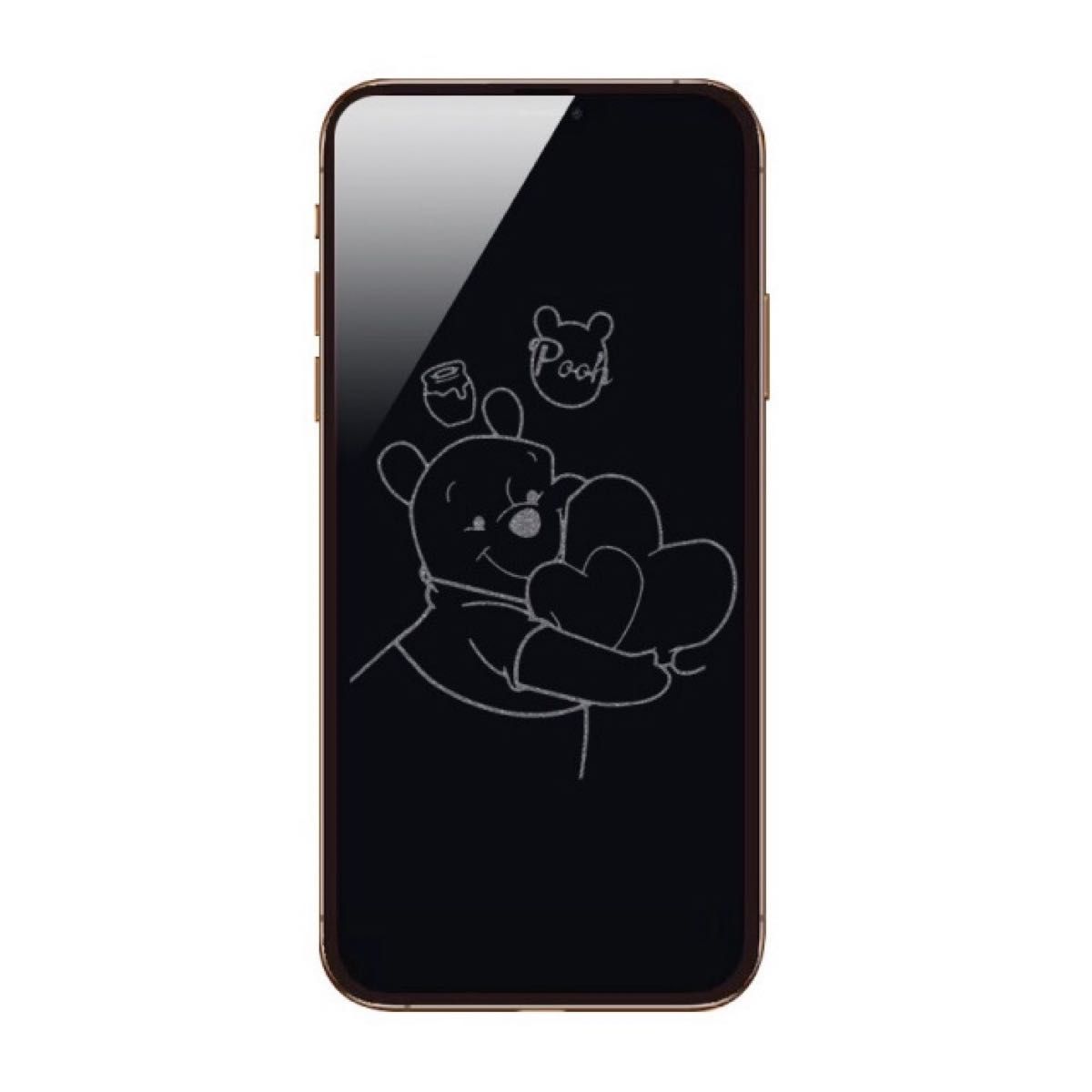 iPhone15 Plus / iPhone15 Pro Max 用 ガラスフィルム プーさん クマのプーさん