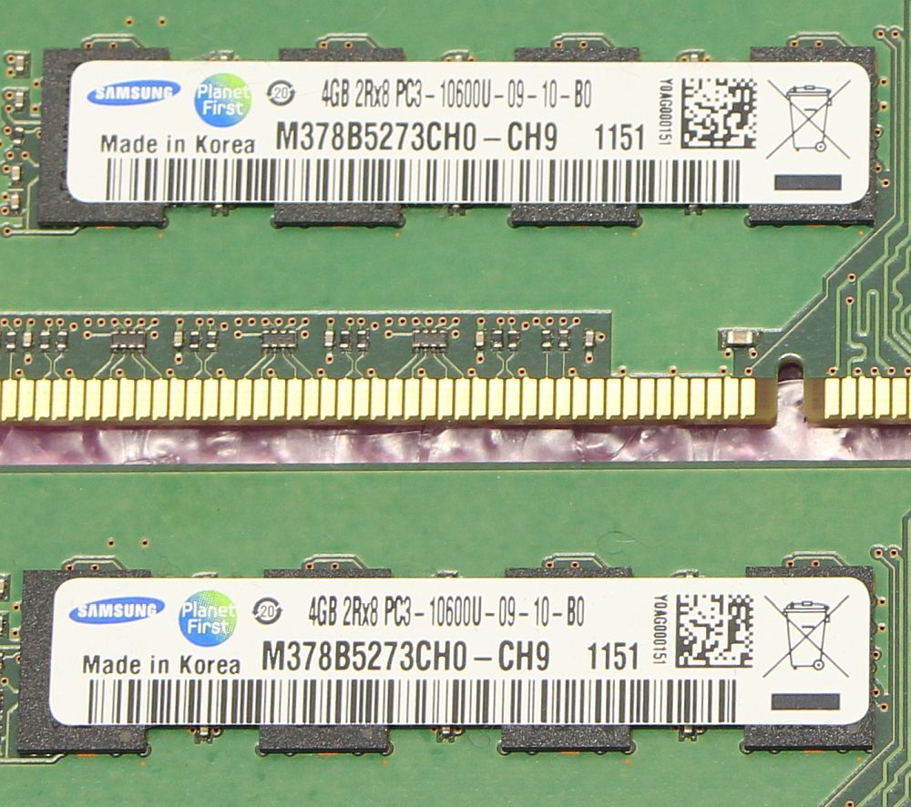 PC3-10600U(DDR3-1333)-4GB×2枚★合計8GB/SAMSUNG_画像2