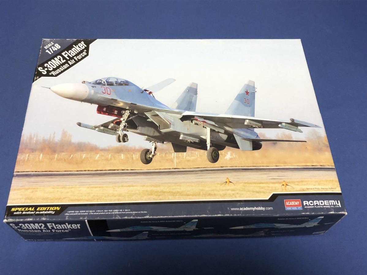 アカデミー　1/48　Su-30M2 フランカー + Su-30MKMコンバージョンキット + Su-30 コクピットパーツセット_画像1